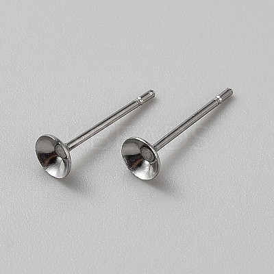 Non-Tarnish 304 Stainless Steel Studs Earring Finding LS-EJEW-WH20014-05A-1