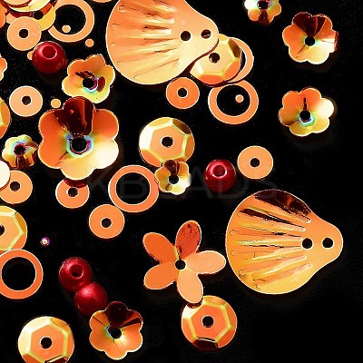 Rainbow Iridescent PVC Paillette/Sequins Beads & Links & Pendants LS-PVC-C001-01D-1