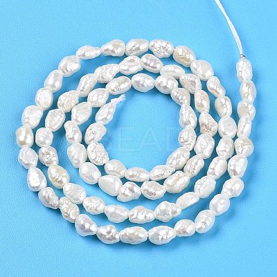 Natural Cultured Freshwater Pearl Beads Strands PEAR-N014-03H-1