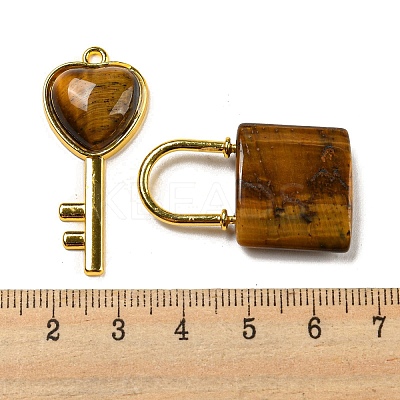 Natural Tiger Eye Pendants G-H308-07G-02-1