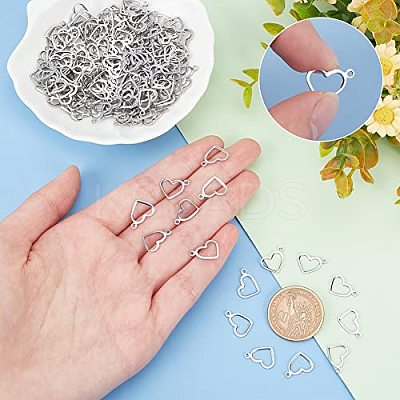 304 Stainless Steel Open Pendants STAS-UN0046-76-1