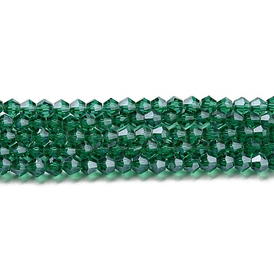 Transparent Electroplate Glass Beads Strands GLAA-F029-2mm-C10-1