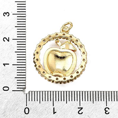 Brass Enamel Pendants KK-B136-04G-02-1