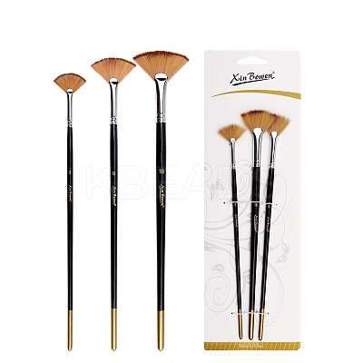 Paint Wood Fan Brushes PW-WG52625-01-1