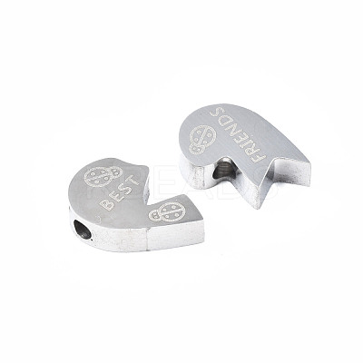Tarnish Resistant 304 Stainless Steel Beads STAS-S080-060P-NR-1