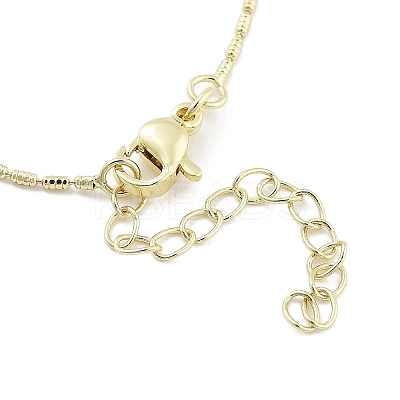 Brass Micro Pave Clear Cubic Zirconia Pendant Necklaces LS-NJEW-B101-07G-02-1