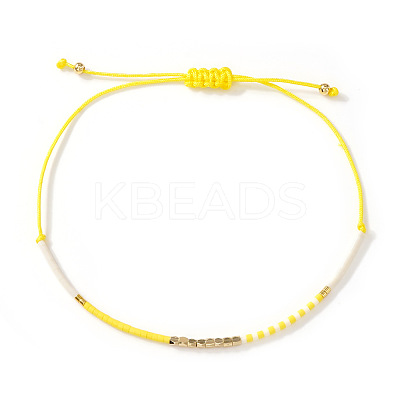 Bohemian Glass Seed Bead Braided Bracelets WO6368-5-1