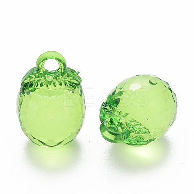 Autumn Theme Transparent Acrylic Pendants TACR-T024-04B-925-1