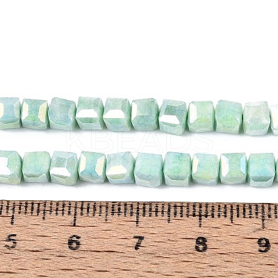 Anti-Tarnish Electroplate Glass Beads Strands LS-GLAA-T025-4mm-10B-1