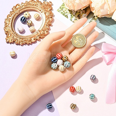 20Pcs Handmade Porcelain Beads PORC-YW0001-39A-1