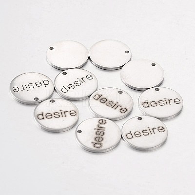 Non-Tarnish 201 Stainless Steel Pendants LS-STAS-O078-C05-1