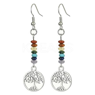 Alloy Tree of Life Dangle Earrings EJEW-JE05462-05-1