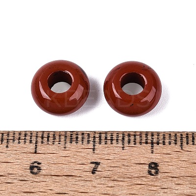 Natural Red Jasper European Beads G-Q602-04F-1