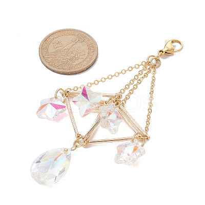 Brass Pouch Pendant Decoration HJEW-TA00085-1