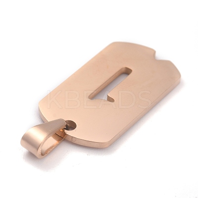 Ion Plating(IP) 304 Stainless Steel Pendants STAS-O127-C01-1