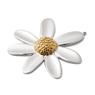 Two Tone 304 Stainless Steel Big Pendants X-STAS-B120-01GP-02-1