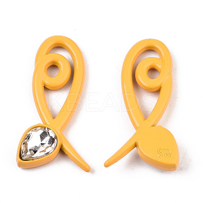 Spray Painted Alloy Pendants PALLOY-S132-227-RS-1