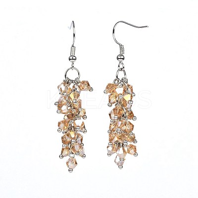 Glass Dangle Earrings EJEW-JE03094-03-1