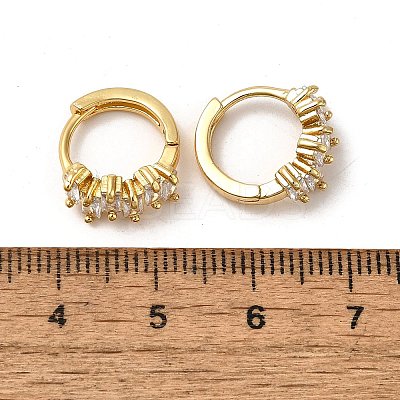 Brass Hoop Earrings EJEW-S256-03B-G-1