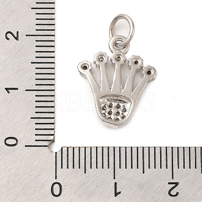Brass Micro Pave Cubic Zirconia Pendants KK-C072-39P-1