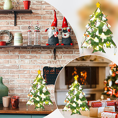 DIY Christmas Tree Pendant Decoration Kits DIY-WR0004-35-1