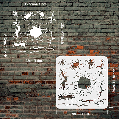 PET Hollow Out Drawing Painting Stencils DIY-WH0391-0331-1
