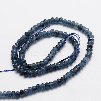 Dyed Natural Malaysia Jade Rondelle Beads Strands X-G-E316-2x4mm-52-1