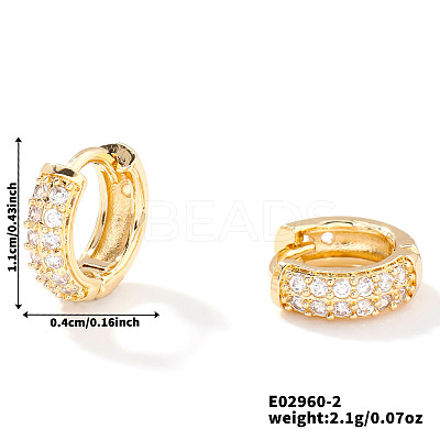 Elegant Vintage Brass Hoop Earrings FH4971-2-1