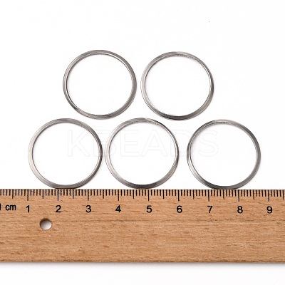 Non-Tarnish 201 Stainless Steel Linking Rings X-STAS-F192-001P-03-1