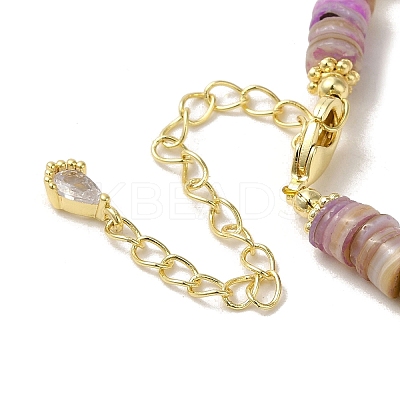 Natural Pearl & Shell Beaded Bracelets BJEW-C051-05G-1