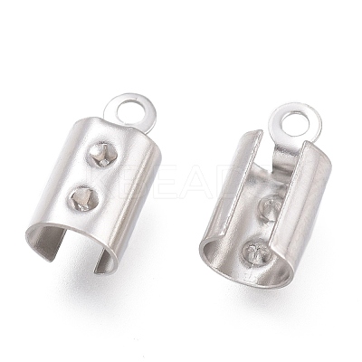 Tarnish Resistant 304 Stainless Steel Folding Crimp Ends STAS-O130-03A-1