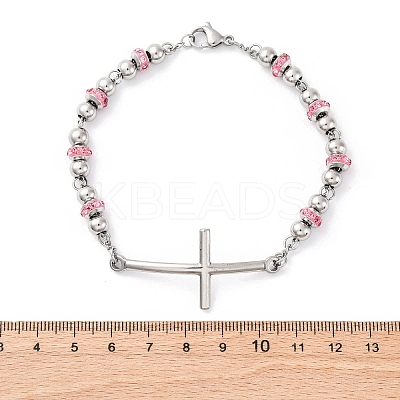 201 Stainless Steel Link Chain Bracelets BJEW-A032-02P-01-1