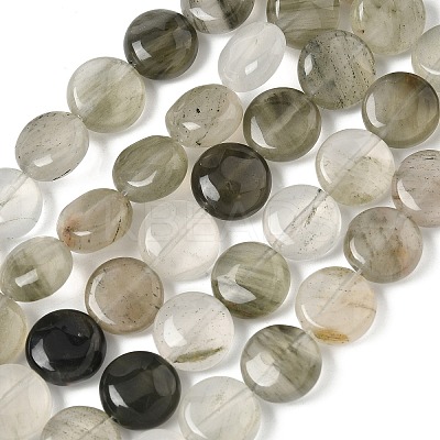 Natural Green Rutilated Quartz Beads Strands G-F790-H01-03-1