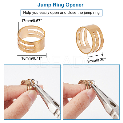 Stainless Steel Open Small Jump Rings STAS-PH0004-01-M-1
