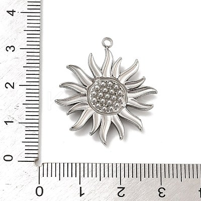 304 Stainless Steel Rhinestone Pendants LS-STAS-A122-03P-1