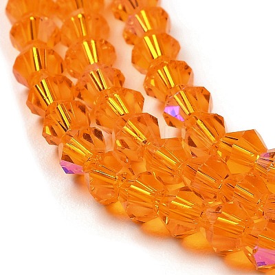 Transparent Electroplate Glass Beads Strands LS-GLAA-F029-2mm-D23-1