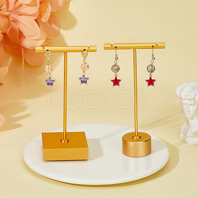 28PCS 7Colors Brass Cubic Zirconia Charms KK-DC0003-71-1