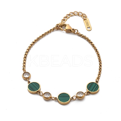 Ion Plating(IP) 304 Stainless Steel Link Bracelets BJEW-P345-10G-04-1