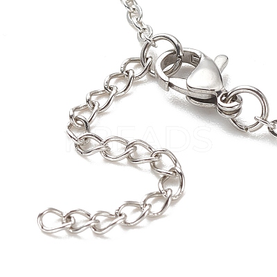Non-Tarnish 304 Stainless Steel Satellite Chains Anklet for Women AJEW-AN00501-1