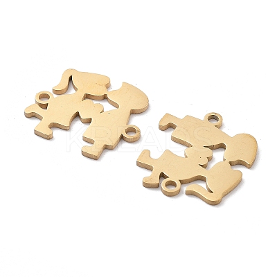 Ion Plating(IP) 304 Stainless Steel Connector Charms STAS-P332-08G-1