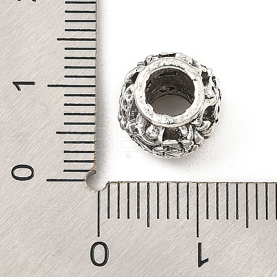 Tibetan Style Alloy European Beads FIND-E041-02AS-1