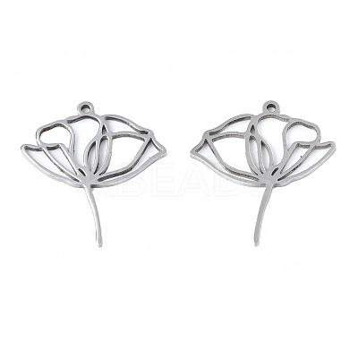 Non-Tarnish 201 Stainless Steel Pendants STAS-N098-048P-1
