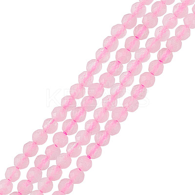 2 Strands Natural Rose Quartz Beads Strands G-GO0001-56-1