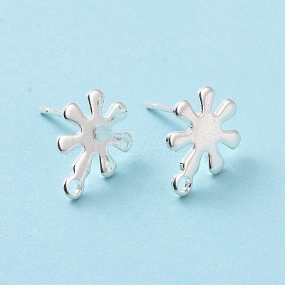 201 Stainless Steel Stud Earring Findings STAS-K241-06S-1