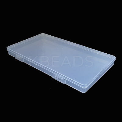 Transparent Plastic Storage Box CON-WH0070-10A-1