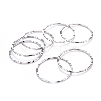 7Pcs 201 Stainless Steel Plain Bangle Sets for Women BJEW-L664-022A-P02-1