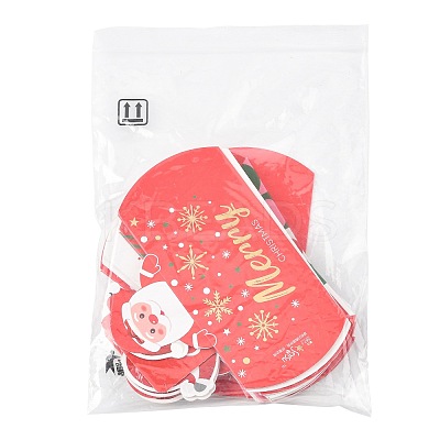 16Pcs 4 Styles Christmas Theme Paper Pillow Gift Boxes CON-FS0001-22-1