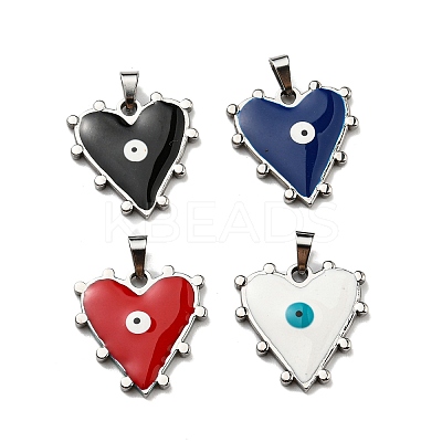 304 Stainless Steel Pendants STAS-C078-02P-1