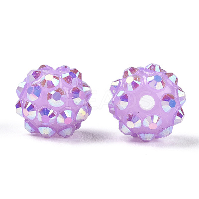 Resin Rhinestone Beads RESI-S256-12mm-SAB21-1