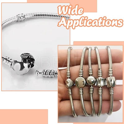 12Pcs 6 Styles 304 Stainless Steel European Style Clasps STAS-CJ0002-77-1